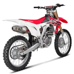 Akrapovic S-H2MR9-QTA Racing Line Full Exhaust, Titanium For Honda CRF250R '16-'18