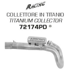 Arrow 72174PD Racing Titanium Collector For Honda CRF450R (2021-)