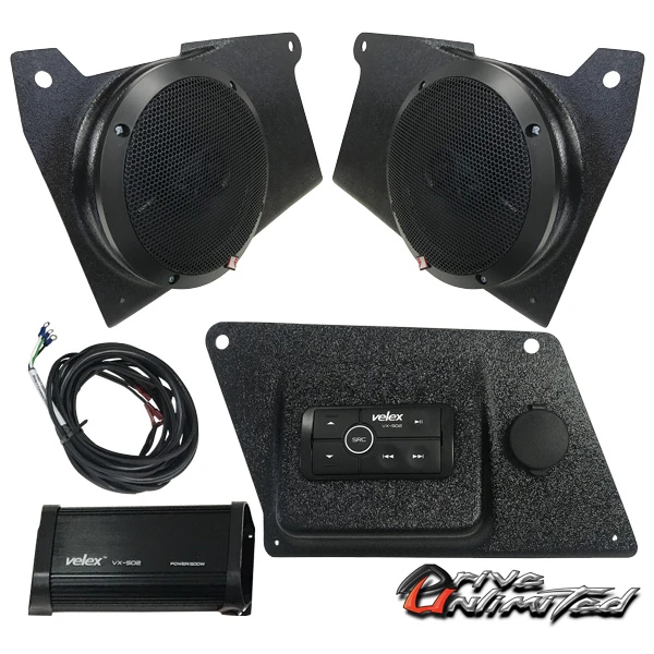 Drive Unlimited Bezel Stereo 6.5" Rockford Fosgate Speakers For Polaris Ranger XP1000