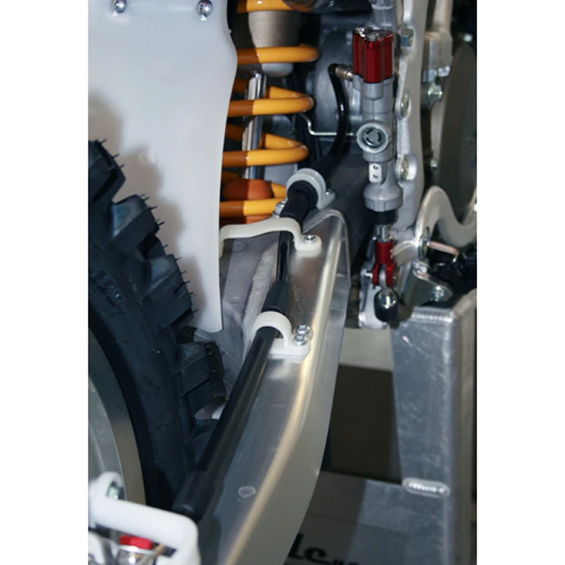 Ride Engineering BL-03020 Steel Braided Rear Brake Line For Honda/Yamaha Models