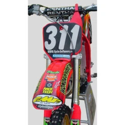 Ride Engineering BL-M1212-CL Steel Braided Brake Line For Honda CR80/CR85 And Suzuki RM85