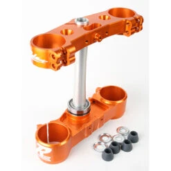 Ride Engineering KT-BTB24-GE 22MM Offset Triple Clamp Set, Orange For KTM SX/XC And EXC/XCW