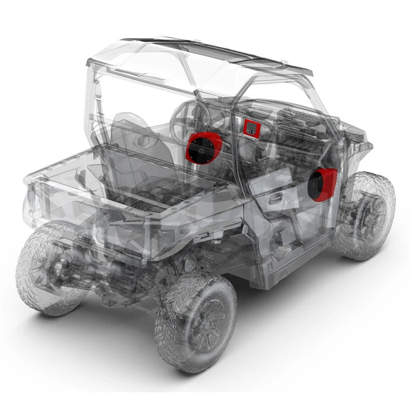 Rockford Fosgate GNRL-STAGE2 Stereo And Front Lower Speaker Kit For Polaris General 1000 '16- - Image 3