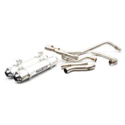 Trinity TR-4112D Stage 5 Dual Full Exhaust, Brushed For Kawasaki Teryx 2/4 800, 800 LE '14-