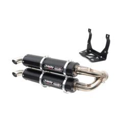 Trinity TR-4160S-BK Stage 5 Dual Slip-on Exhaust, Black For Maverick X3 / MAX / RR (2017-)