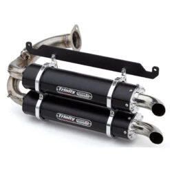 Trinity TR-4169S-BK Stage 5 Dual Slip-On Exhaust, Black For Honda Talon (2019-2021)